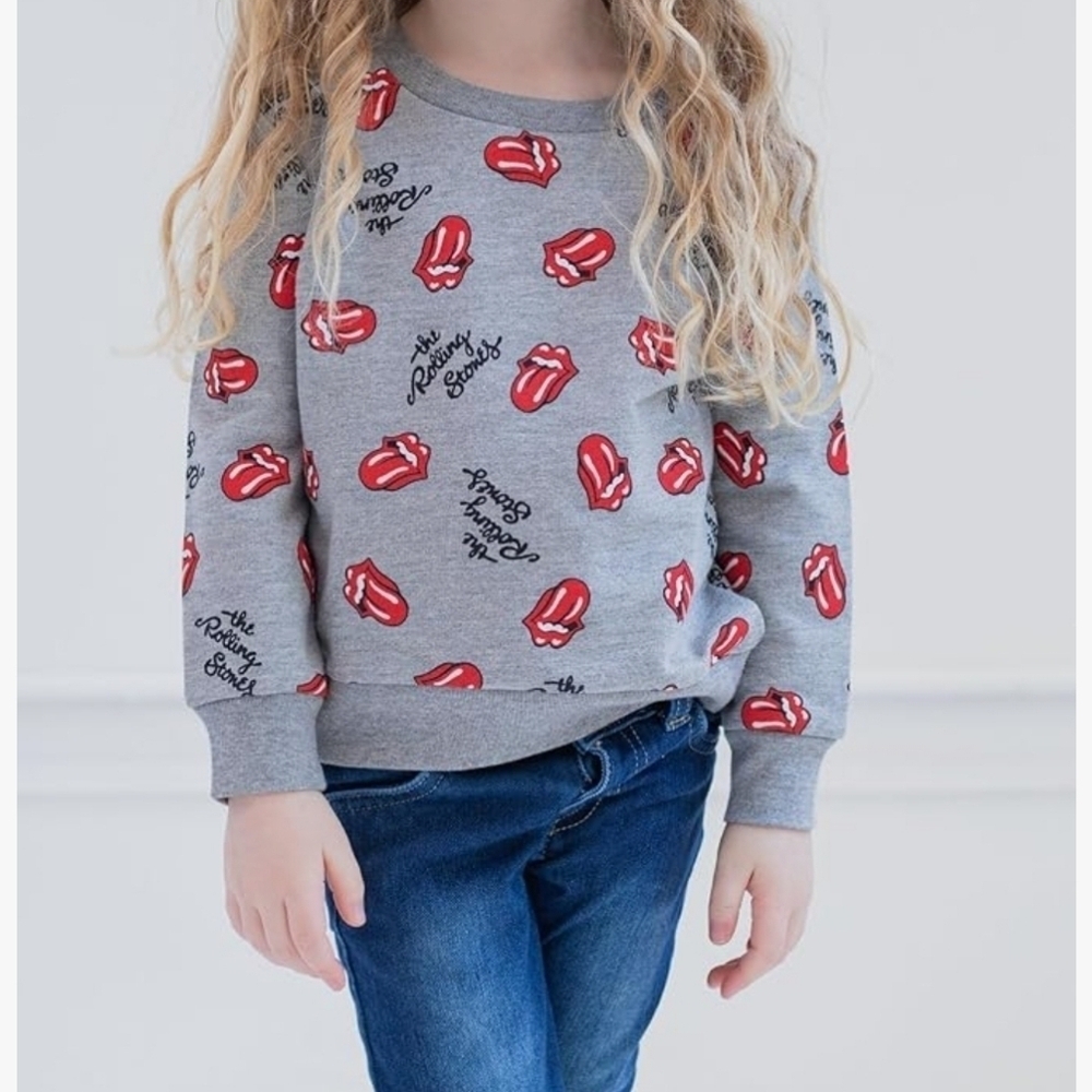 Rolling Stones French Terry Pullover Sweatshirt unisex size 5T NWOT